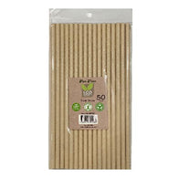 Kraft Brown Paper Straw PK50