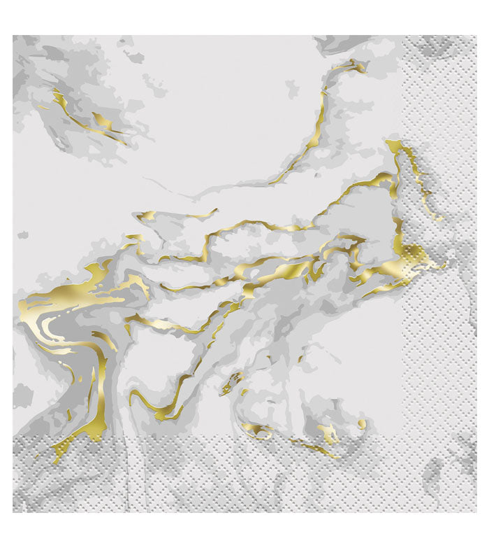 Marble Gold Napkins | 20 pack