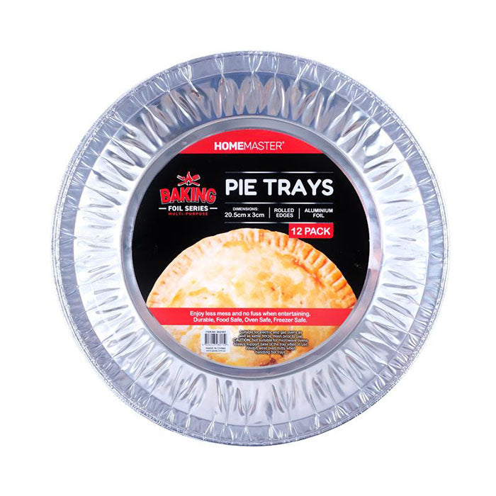 Home master Foil Pie Baking  Trays 12pack