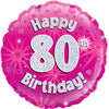 Pink Holographic Milestone Birthday Foil