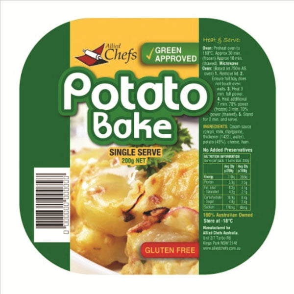 Allied Chefs, Gluten Free Potato Bake 200g