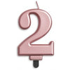 Jumbo Number Candles | Rose Gold