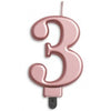 Jumbo Number Candles | Rose Gold