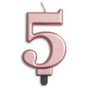 Jumbo Number Candles | Rose Gold