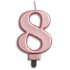 Jumbo Number Candles | Rose Gold