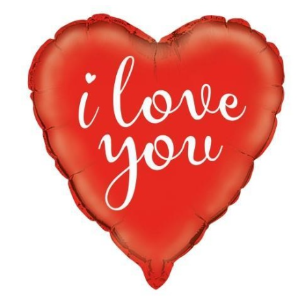 I Love You Foil Heart Balloon