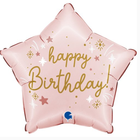 Pink Birthday Star 18inch Star
