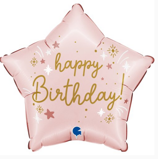 Pink Birthday Star 18inch Star