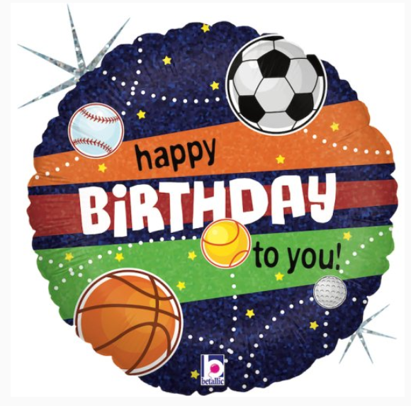 Sports Birthday 18Inch Round