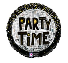 Party Time Disco 18inch Round