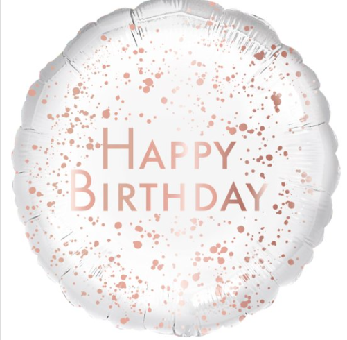 45cm Standard Rose Gold Happy Birthday
