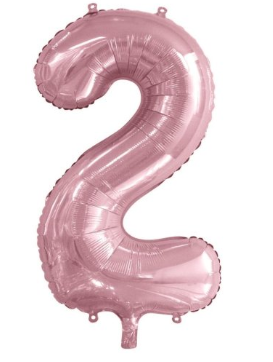 Light Pink Jumbo Number Foils