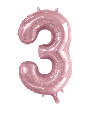 Light Pink Jumbo Number Foils