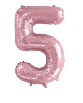 Light Pink Jumbo Number Foils