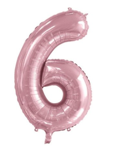 Light Pink Jumbo Number Foils