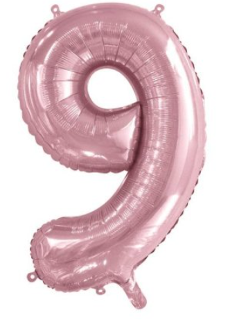 Light Pink Jumbo Number Foils