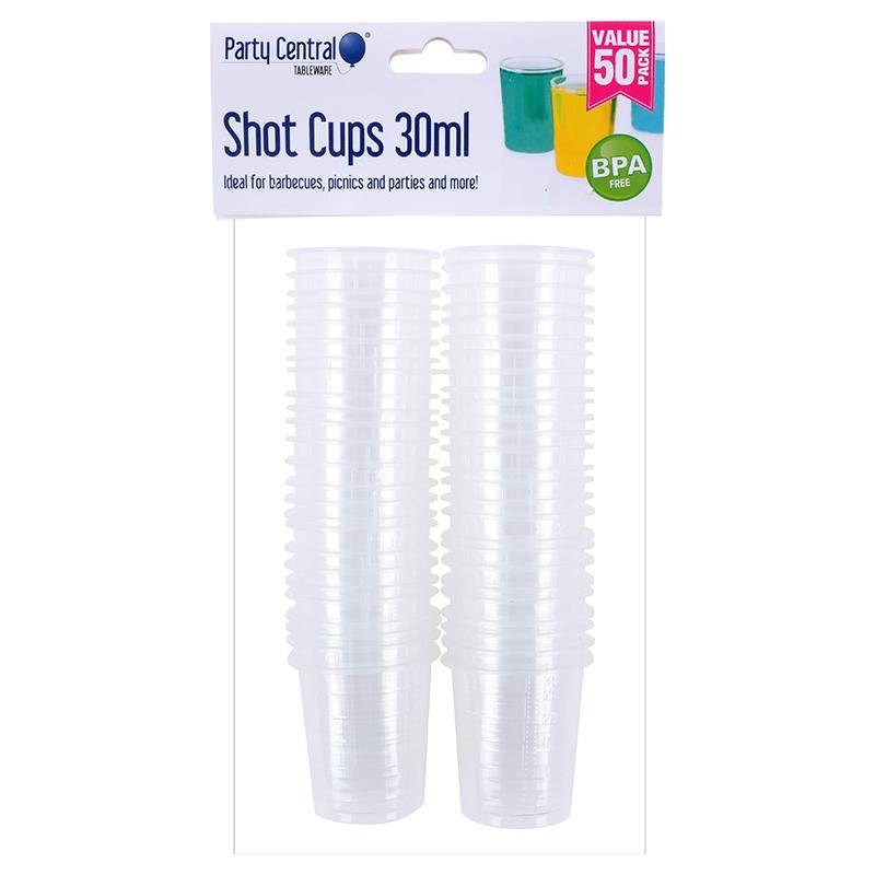 Drinkware & Partyware Shot Cups Clear 30mL| 50pk