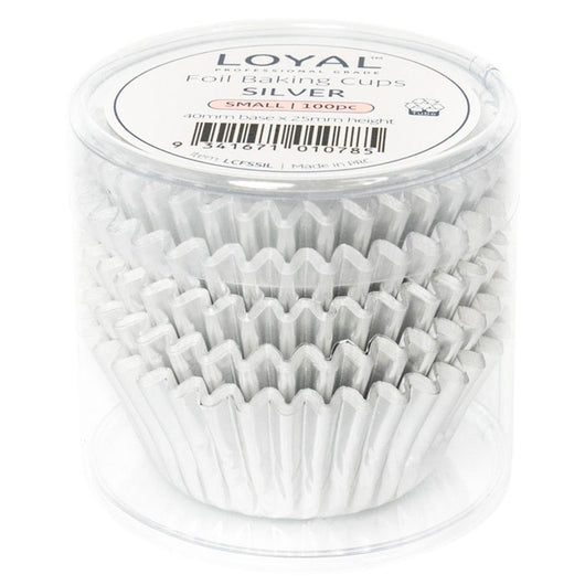 Foil Baking Cups Silver 3 sizes