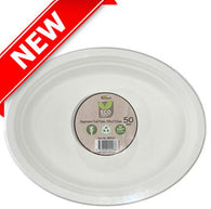 Sugarcane Oval Plate 318x 252mm (50)