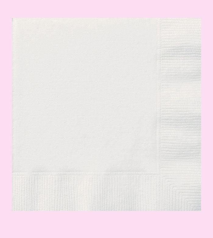 Cocktail Beverage Napkin White 2ply  | The French Kitchen Castle Hill 