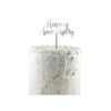 Acrylic Cake Topper – Happy Anniversary – Gold or Silver