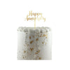 Acrylic Cake Topper – Happy Anniversary – Gold or Silver