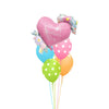 Happy Mother's Day Bright Floral | Heart Balloon