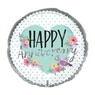 Artwrap Happy Anniversary Birds Foil 45cm