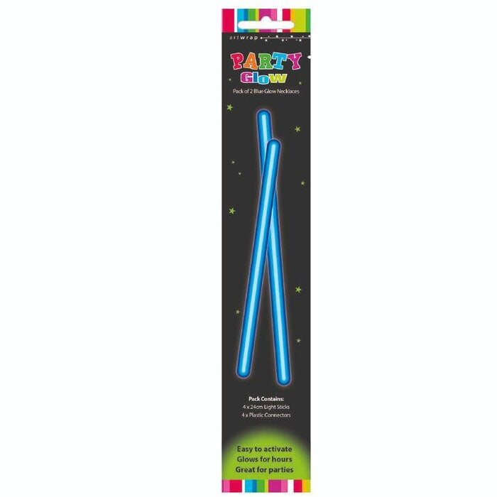 Glow Necklaces 2 pack Yellow or Blue