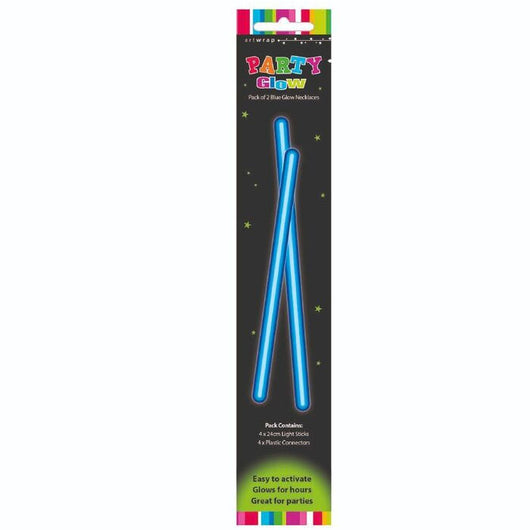 Glow Necklaces 2 pack Yellow or Blue