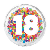 Bright Confetti Birthday Foil Balloon – 45cm