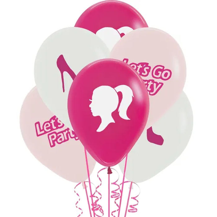 Barbie Latex Balloons | 6 pack