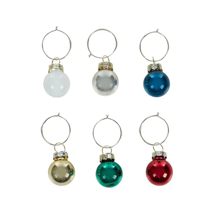 Bauble Wine Glass Charms | 6pk