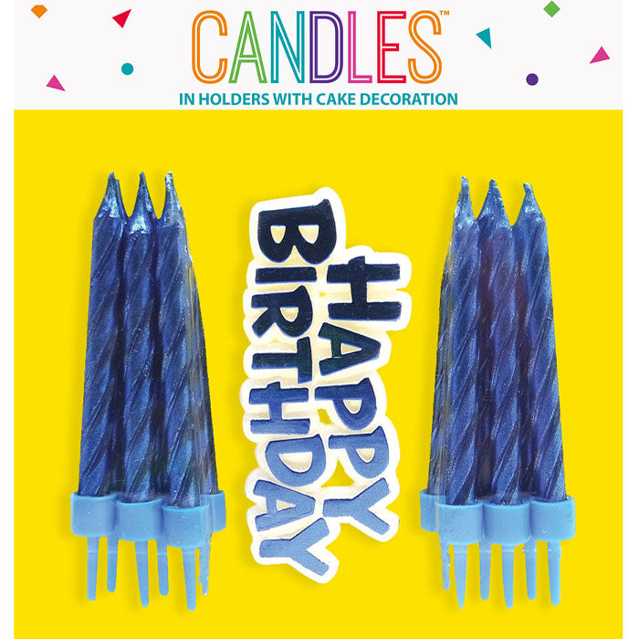 Metallic Happy Birthday Candles | The French Kitchen Castle Hill