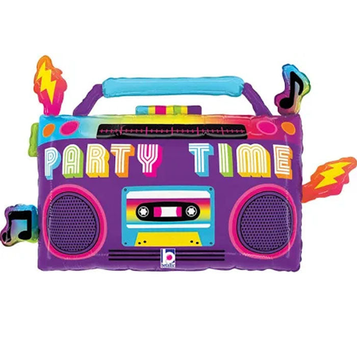 Boombox Foil Balloon 74cm