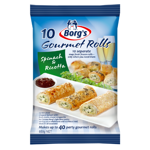 Borg's Gourmet Rolls Spinach and Ricotta Rolls 850g