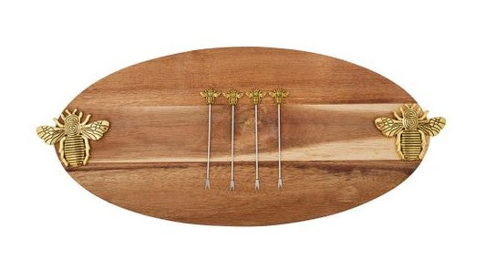 Bumble Bee Wood Serving Set