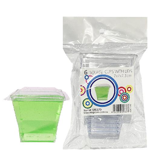 With Lid Dessert Cup PK6