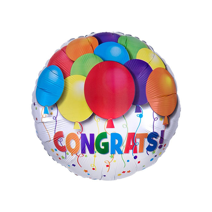 Congratulations balloons Rainbow Balloon 18"