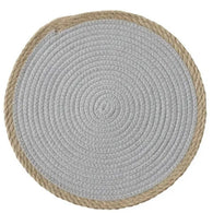 Assemble Cotton/Jute Grey Placemat