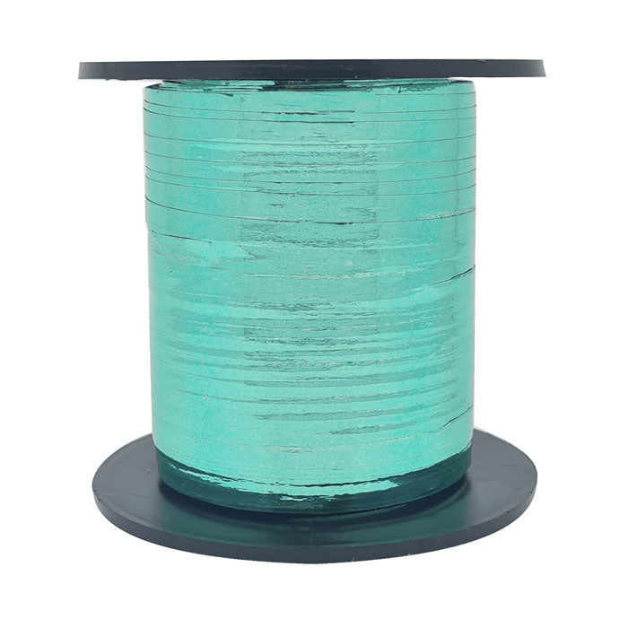 Curling Ribbon – Metallic Caribbean Teal (228m / 250yds)