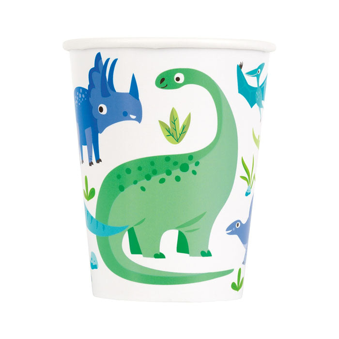 Dinosaur Themed Paper Cups 8pk