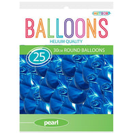 Pearl Electric Blue Balloons