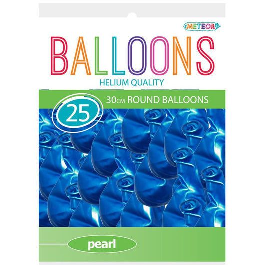 Pearl Electric Blue Balloons