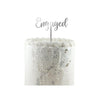 Acrylic Cake Topper – Engaged – Silver or Rose Gold