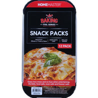 Foil Baking Trays with Lids – Snack Pack (12 Pack)