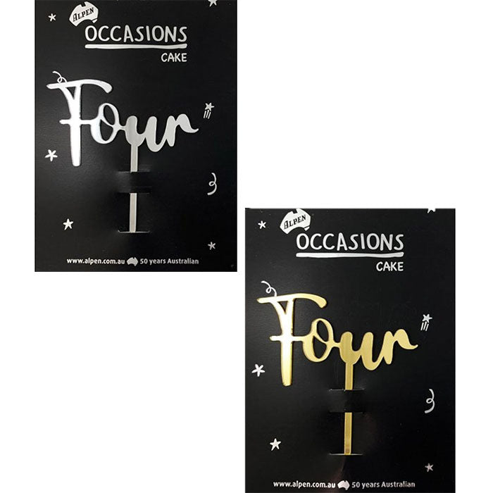 Four cake topper | The French Kitchen Castle Hill