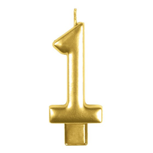 Anagram Small Number Candle | Gold