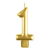 Anagram Small Number Candle | Gold