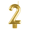 Anagram Small Number Candle | Gold